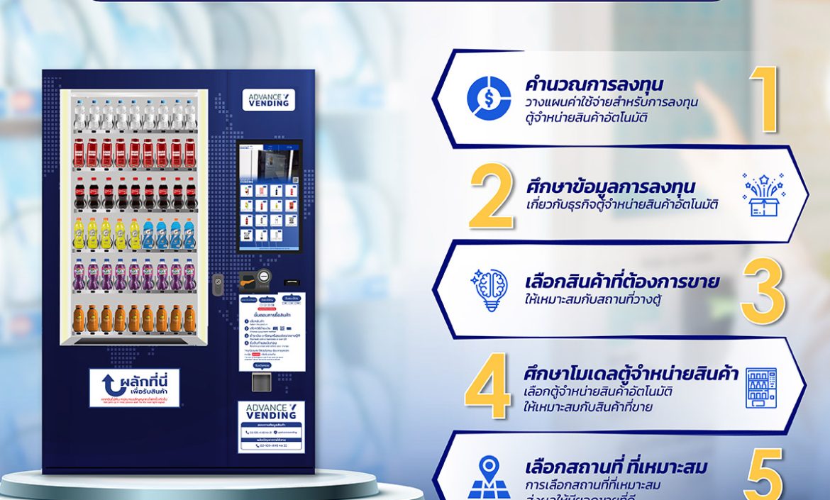 เริ่มต้นธุรกิจตู้จำหน่ายสินค้าอัตโนมัติ ตู้เวนดิ้ง